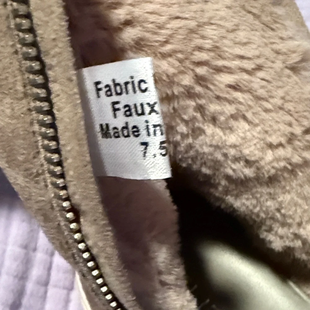 J/Slides Tristan faux fur-lined waterproof suede sneaker boot, Size 7.5